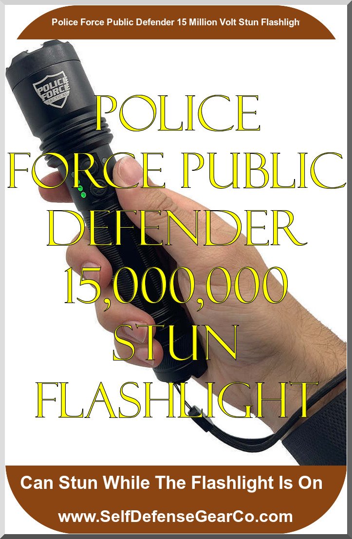 Police Force Public Defender 15 Million Volt Stun Flashlight