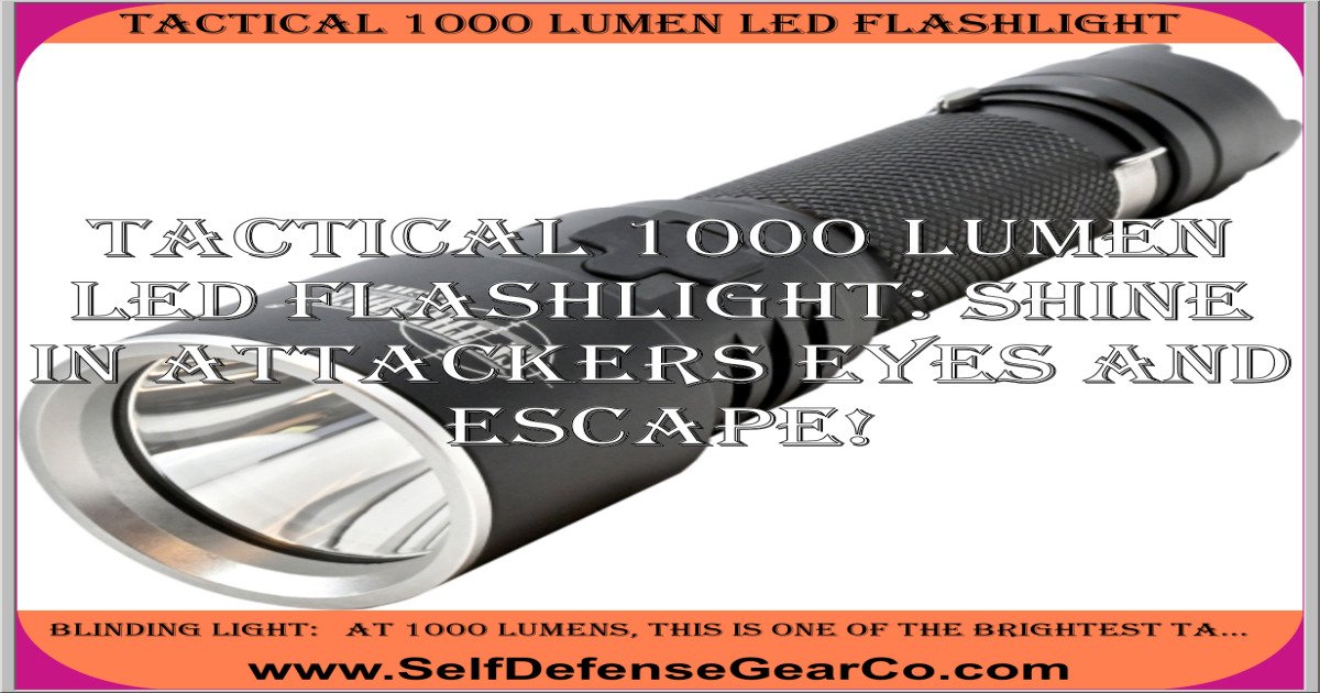 Tactical 1000 Lumen LED Flashlight