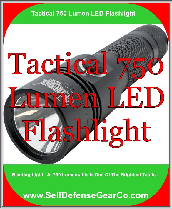 Tactical 750 Lumen LED Flashlight