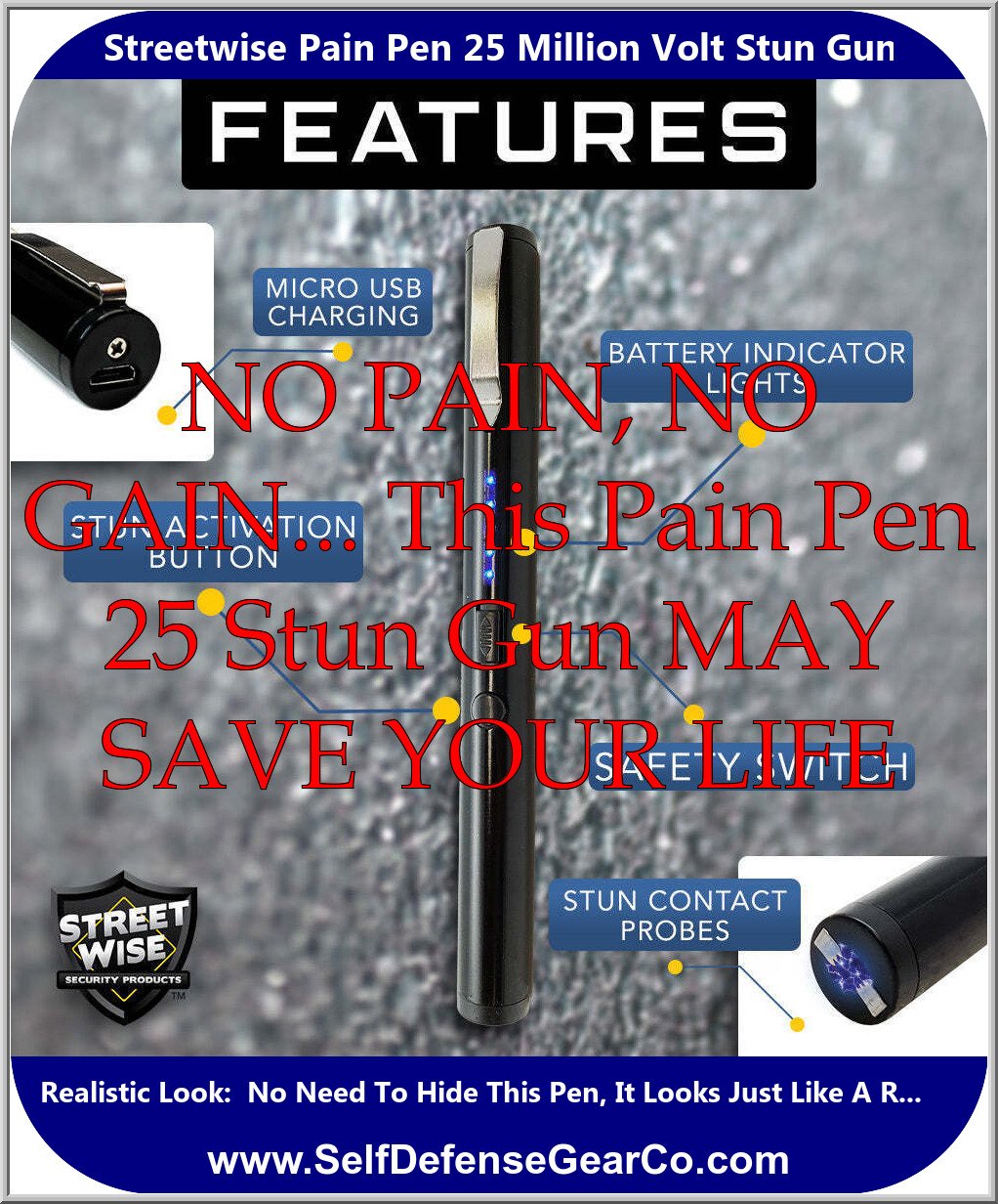 Streetwise Pain Pen 25 Million Volt Stun Gun