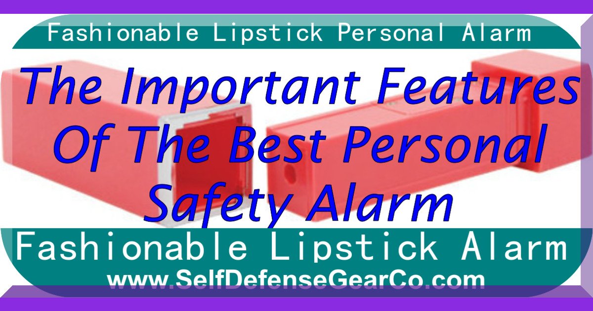 Fashionable Lipstick Personal Alarm