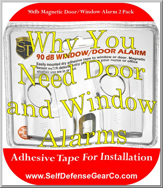 90db Magnetic Door/Window Alarm 2 Pack