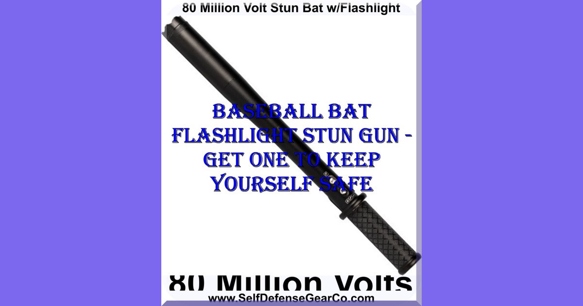 80 Million Volt Stun Bat w/Flashlight